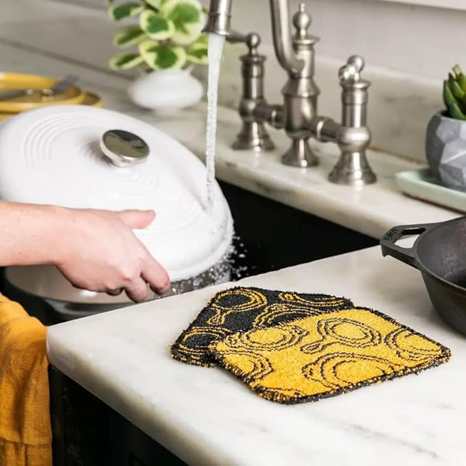 Cast iron scrub cloth