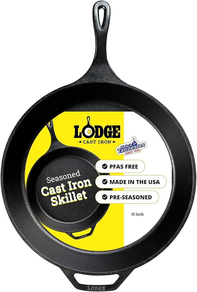 15 inch Lodge cast iron skillet